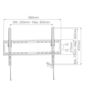 Soporte de TV Inclinable con sistema Antirrobo 43" / 90"