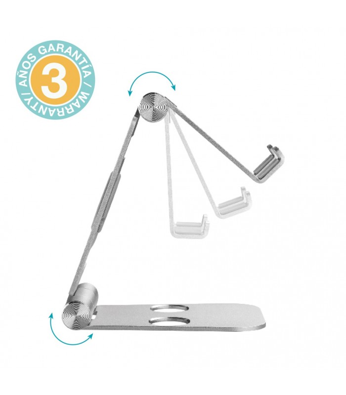 Soporte móvil/tablet multiángulo plegable máximo 10"