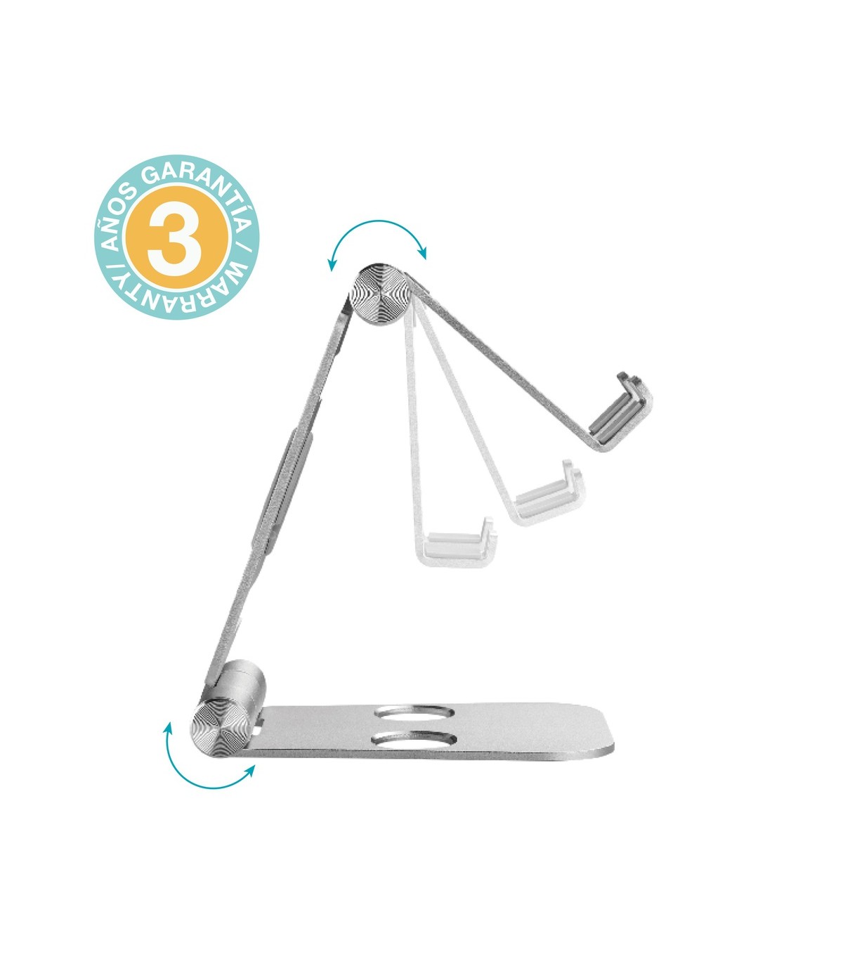 Soporte móvil/tablet multiángulo plegable máximo 10"