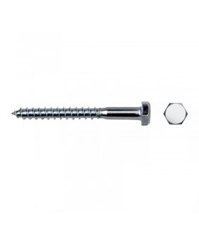 TIRAFONDO HEXAGONAL DIN/REF 571 ZINCADO Ø8x50mm ud