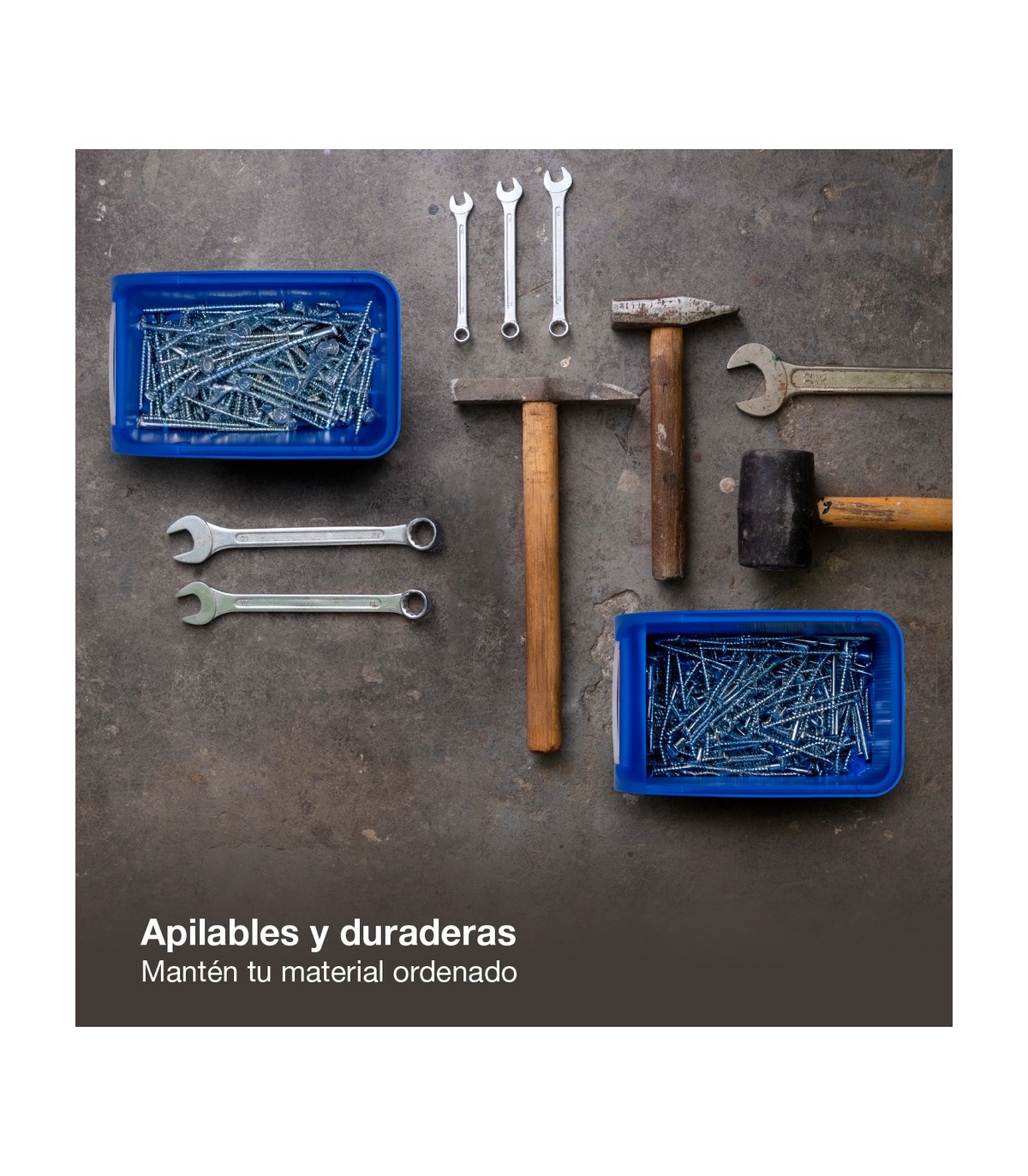 Gaveta de polipropileno apilable 160x250x130mm