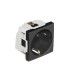 Base Enchufe Schuko 2 Módulos Negro Mate Q45