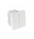 Interruptor para persiana 2 Módulos Blanco Q45