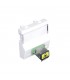 Adaptador conector fibra óptica SC APC Simplex 2 Módulos Blanco Mate Q45