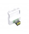 Adaptador conector fibra óptica SC APC Simplex 2 Módulos Blanco Mate Q45