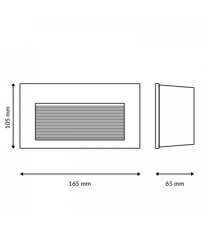 Baliza DESAN Empotrable 7W 560LM IP65 Gris CCT