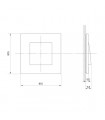 Marco Simple Blanco Mate Q45