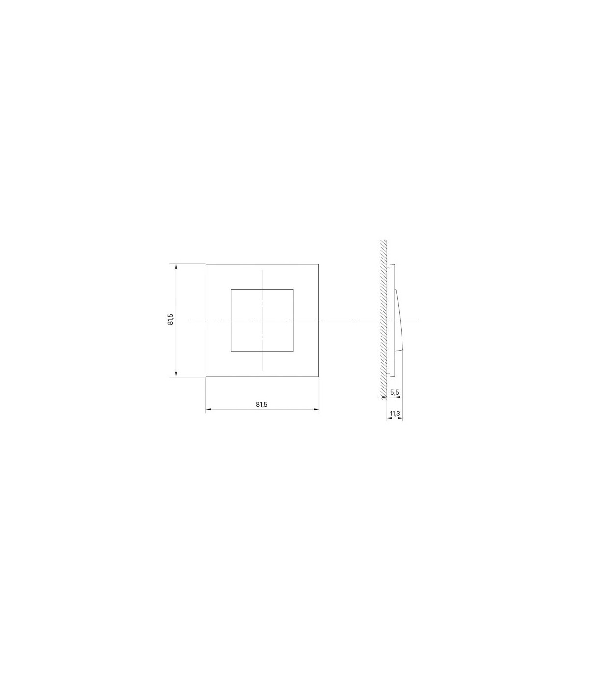 Marco Simple Blanco Mate Q45