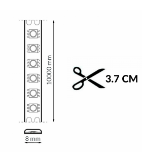 Tira Flexible COB NAKE 10W 1100Lm/M 324Led/m IP20 DC24V -10 Metros-