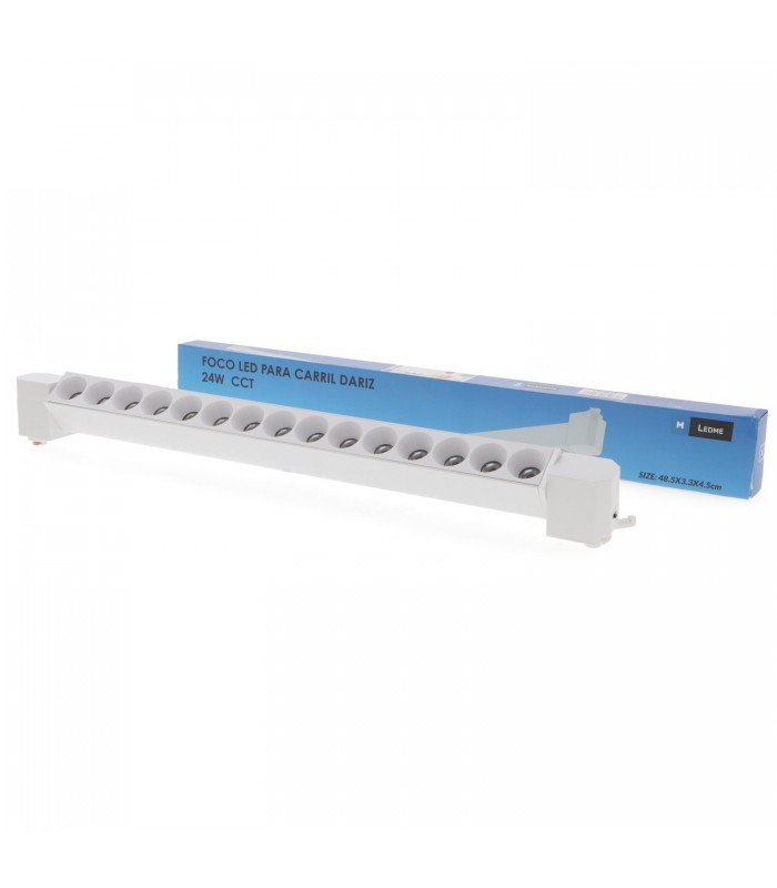 Foco Carril Monofásico DARIZ 24W 2400Lm 36º Blanco CCT