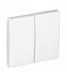 Tecla doble Blanco Mate APOLO 5000