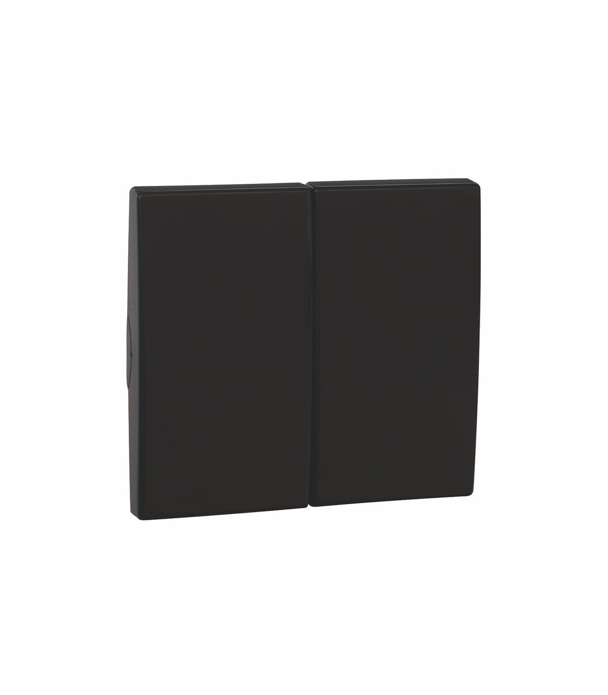 Tecla doble Negro Mate APOLO 5000