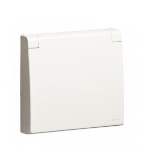 Tapa Articulada Base Schuko con Protección IP44 Blanco APOLO 5000