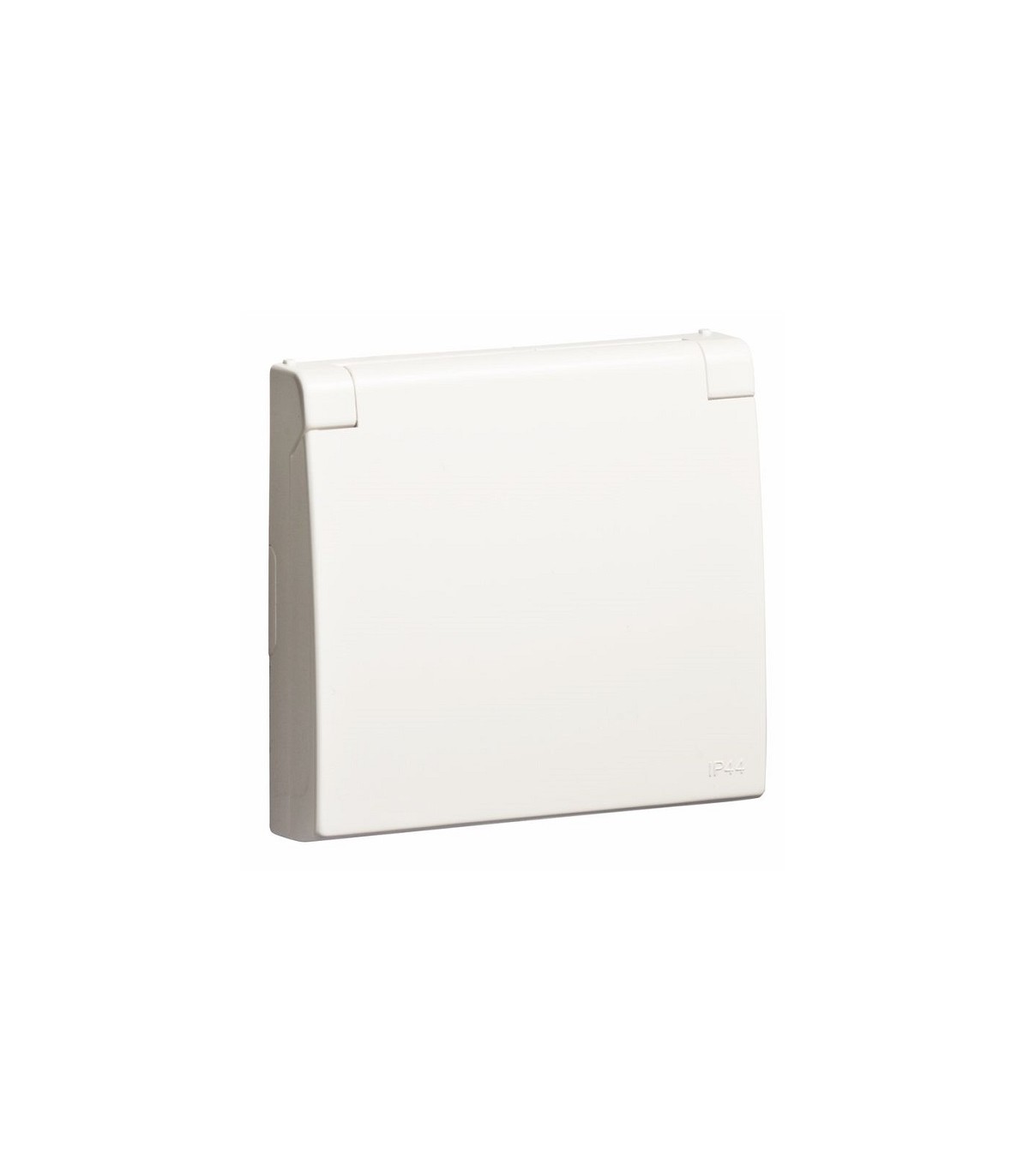 Tapa Articulada Base Schuko con Protección IP44 Blanco APOLO 5000