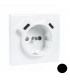 Tapa Base Schuko + USB Tipo C y Tipo C Negro Mate APOLO 5000