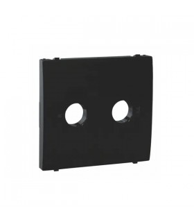 Tapa Toma TV-R Negro  APOLO 5000