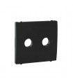 Tapa Toma TV-R Negro  APOLO 5000
