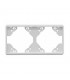 Marco Doble Horizontal Blanco Mate APOLO 5000