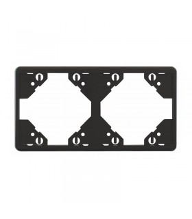 Marco Doble Horizontal Negro Mate APOLO 5000