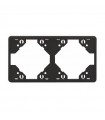 Marco Doble Horizontal Negro Mate APOLO 5000