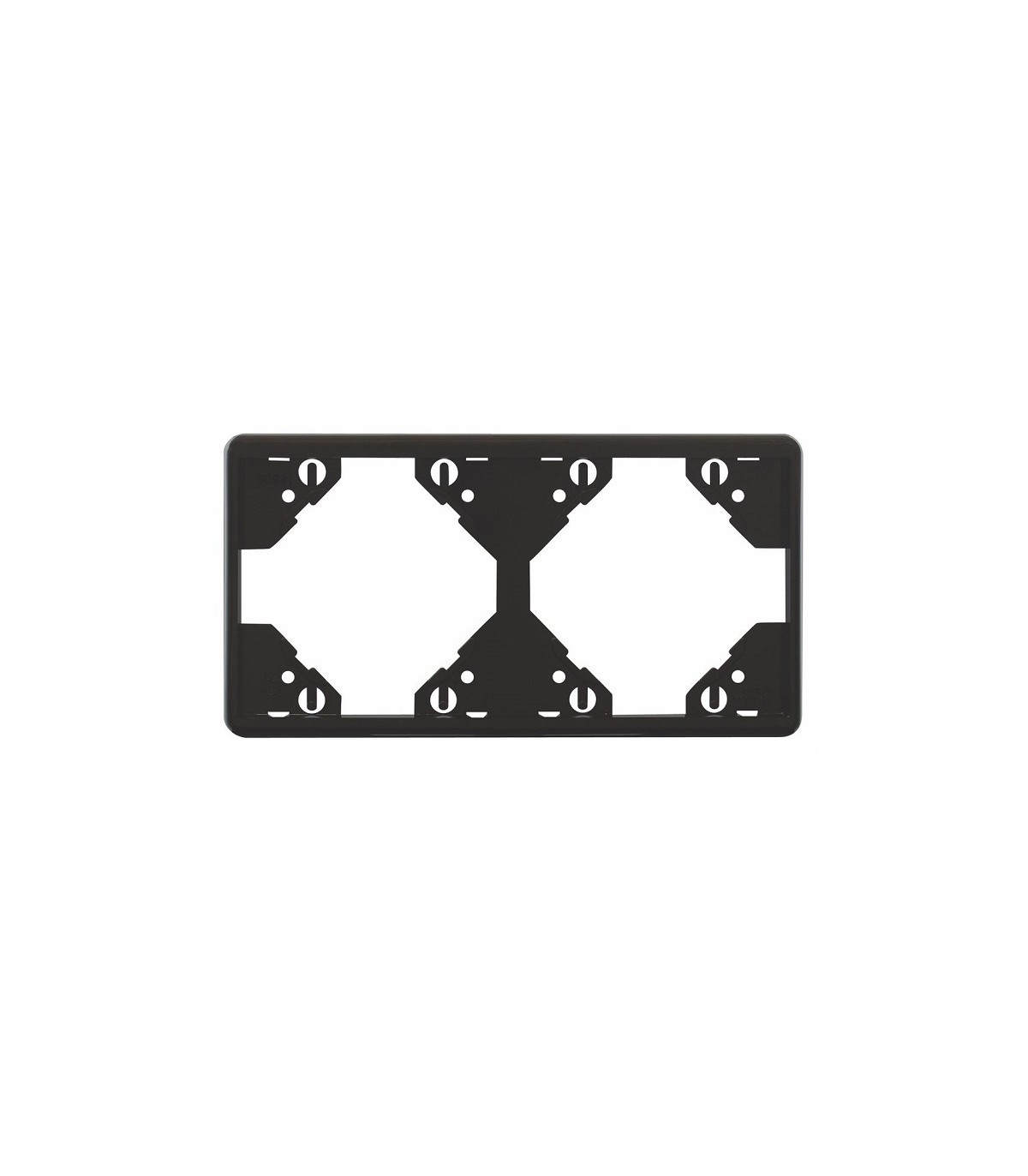 Marco Doble Horizontal Negro Mate APOLO 5000