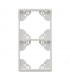 Marco Doble Vertical Blanco APOLO 5000