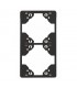 Marco Doble Vertical Negro Mate APOLO 5000