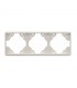 Marco Triple Horizontal Blanco Mate APOLO 5000