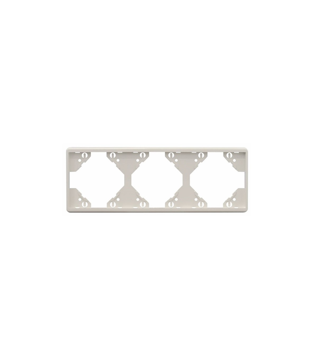 Marco Triple Horizontal Blanco Mate APOLO 5000