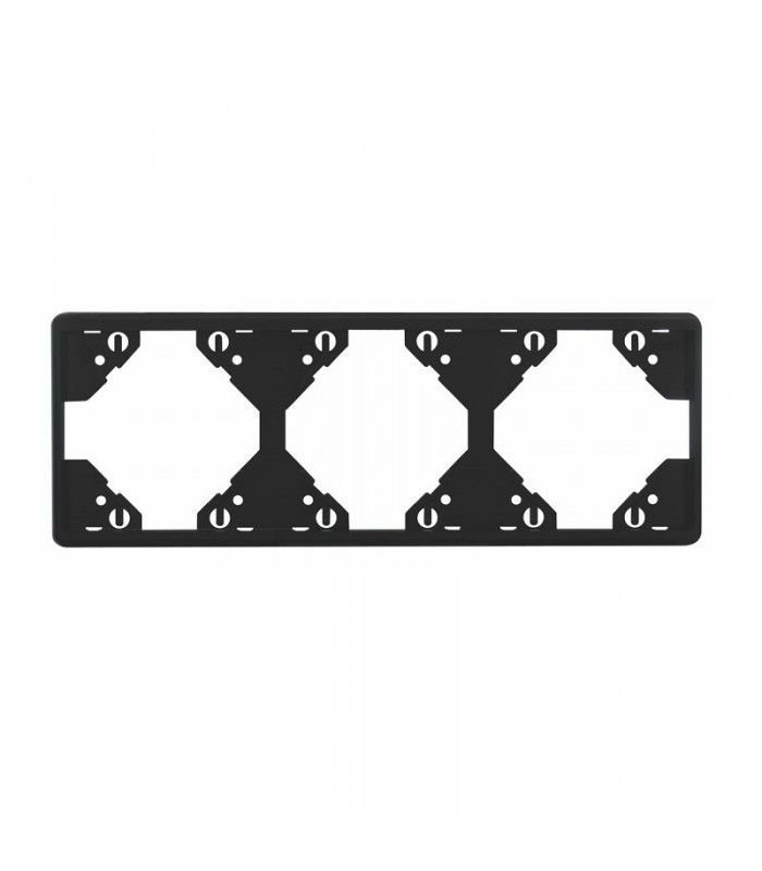 Marco Triple Horizontal Negro APOLO 5000