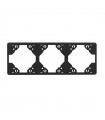 Marco Triple Horizontal Negro APOLO 5000