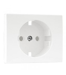 Tapa Base Schuko con Protección Blanco SIRIUS 70