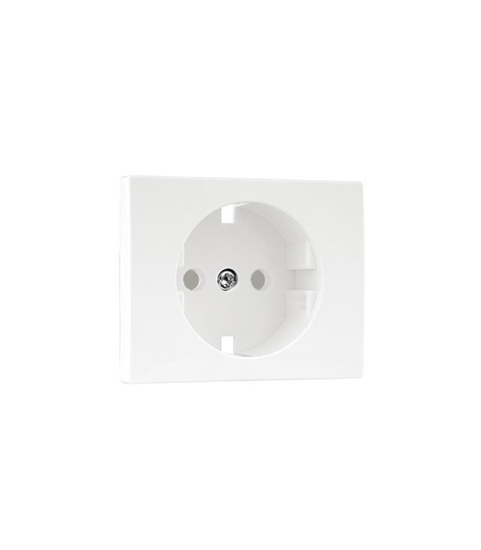 Tapa Base Schuko con Protección Blanco SIRIUS 70