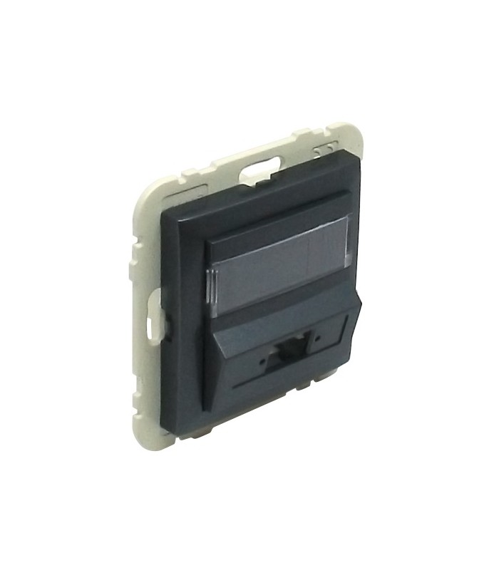 Tapa Adaptador Conector FO SC APC Duplex Gris Logus 90