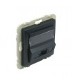 Tapa Adaptador Conector FO SC APC Duplex Gris Logus 90