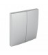 Tecla Doble Aluminio Logus 90