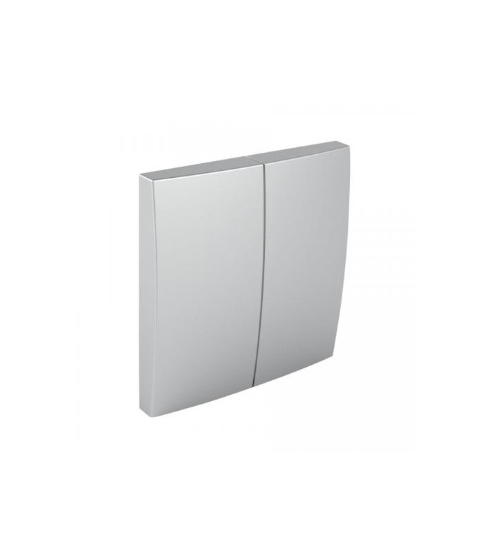 Tecla Doble Aluminio Logus 90