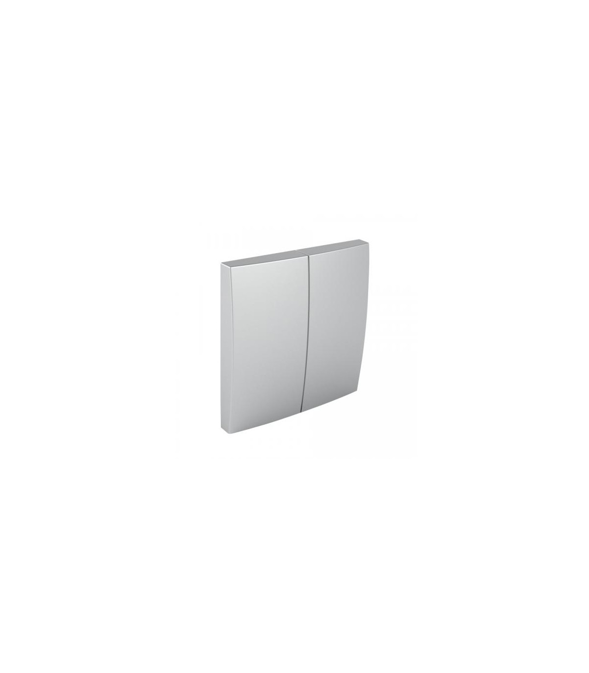 Tecla Doble Aluminio Logus 90