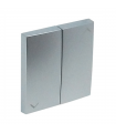 Tecla Doble Conmutador Persiana Aluminio Logus 90