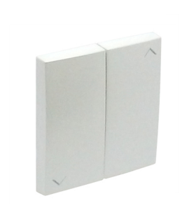Tecla Doble Conmutador Persiana Hielo Logus 90