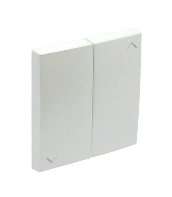 Tecla Doble Conmutador Persiana Hielo Logus 90