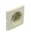 Tapa Base Schuko con Protección Marfil Logus 90