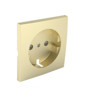 Tapa Base Schuko con Protección Dorado Logus 90