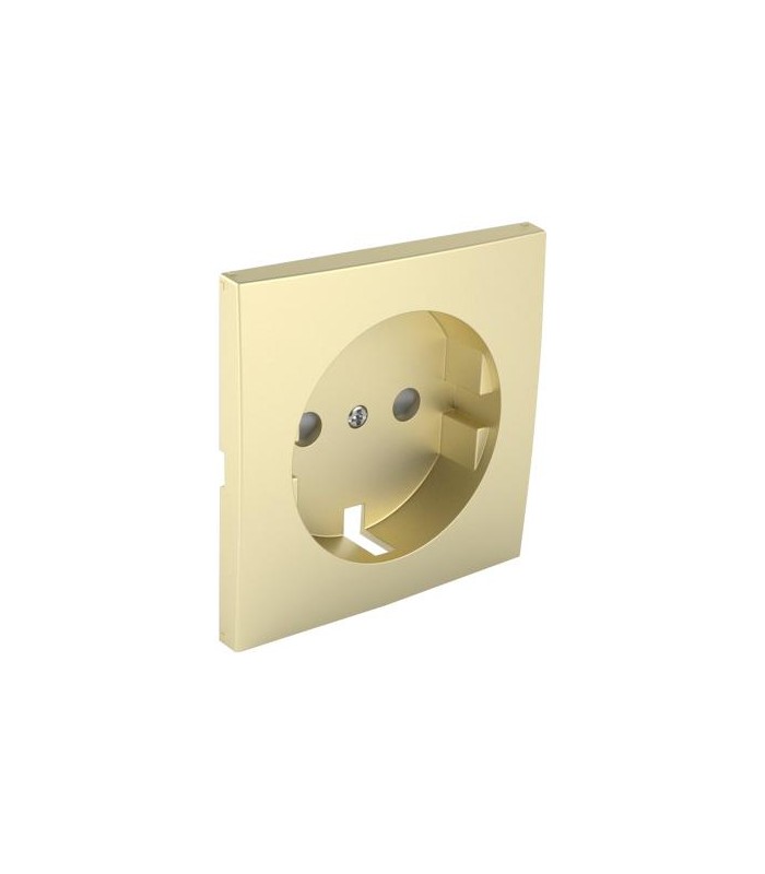 Tapa Base Schuko con Protección Dorado Logus 90