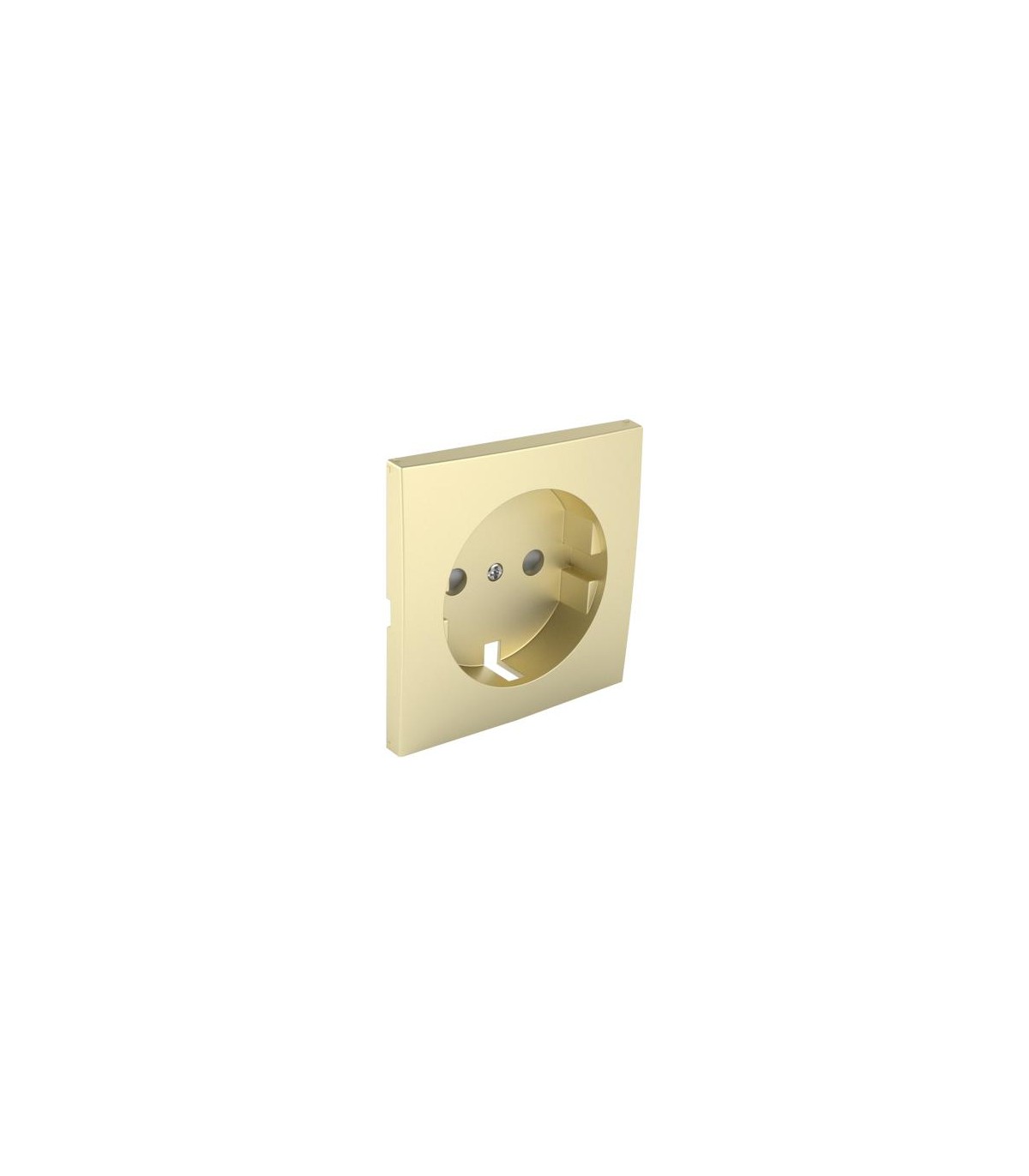 Tapa Base Schuko con Protección Dorado Logus 90