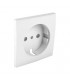 Tapa Base Schuko con Protección Blanco Logus 90
