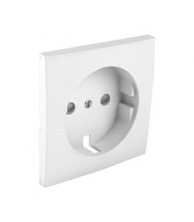 Tapa Base Schuko con Protección Blanco Logus 90