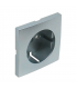 Tapa Base Schuko con Protección Aluminio Logus 90