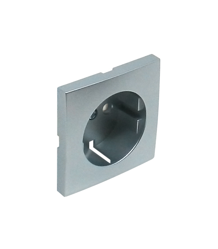 Tapa Base Schuko con Protección Aluminio Logus 90