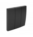 Tecla Triple Negro Mate Logus 90